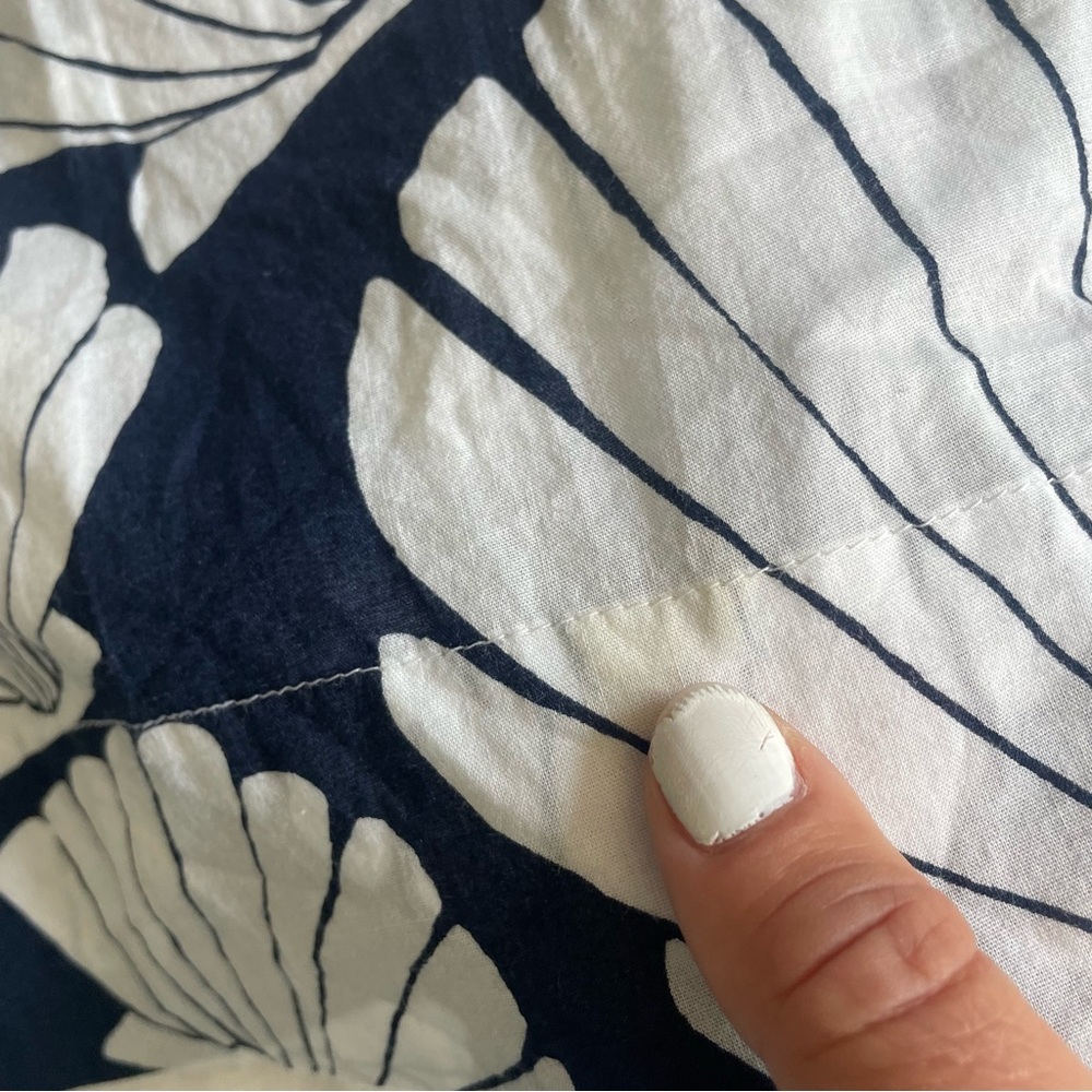 Hatley 100% Cotton Navy White Seashell Print Summer Coastal Mini Dress Coverup - Picture 10 of 16